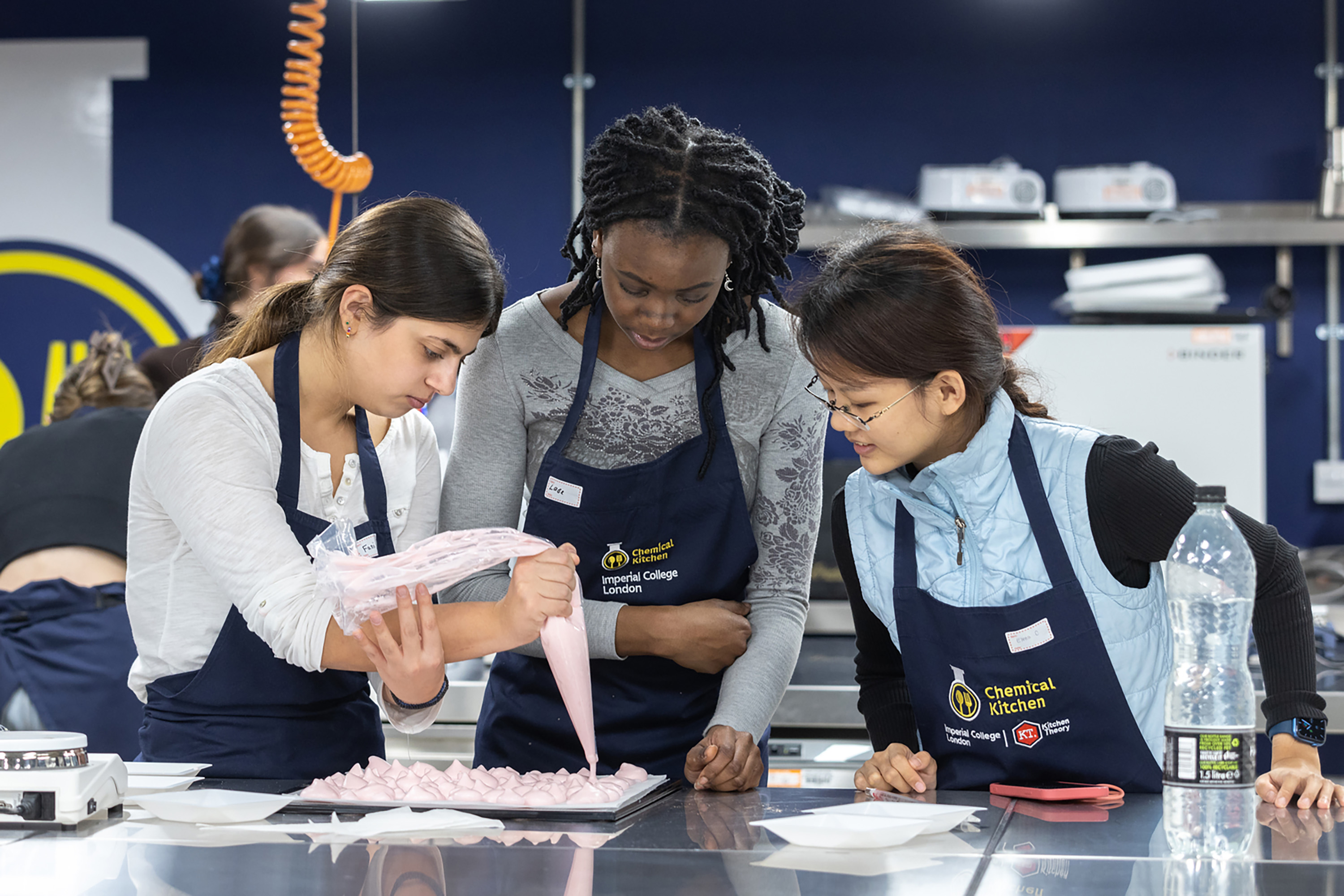Students working in the Chemical Kitchen