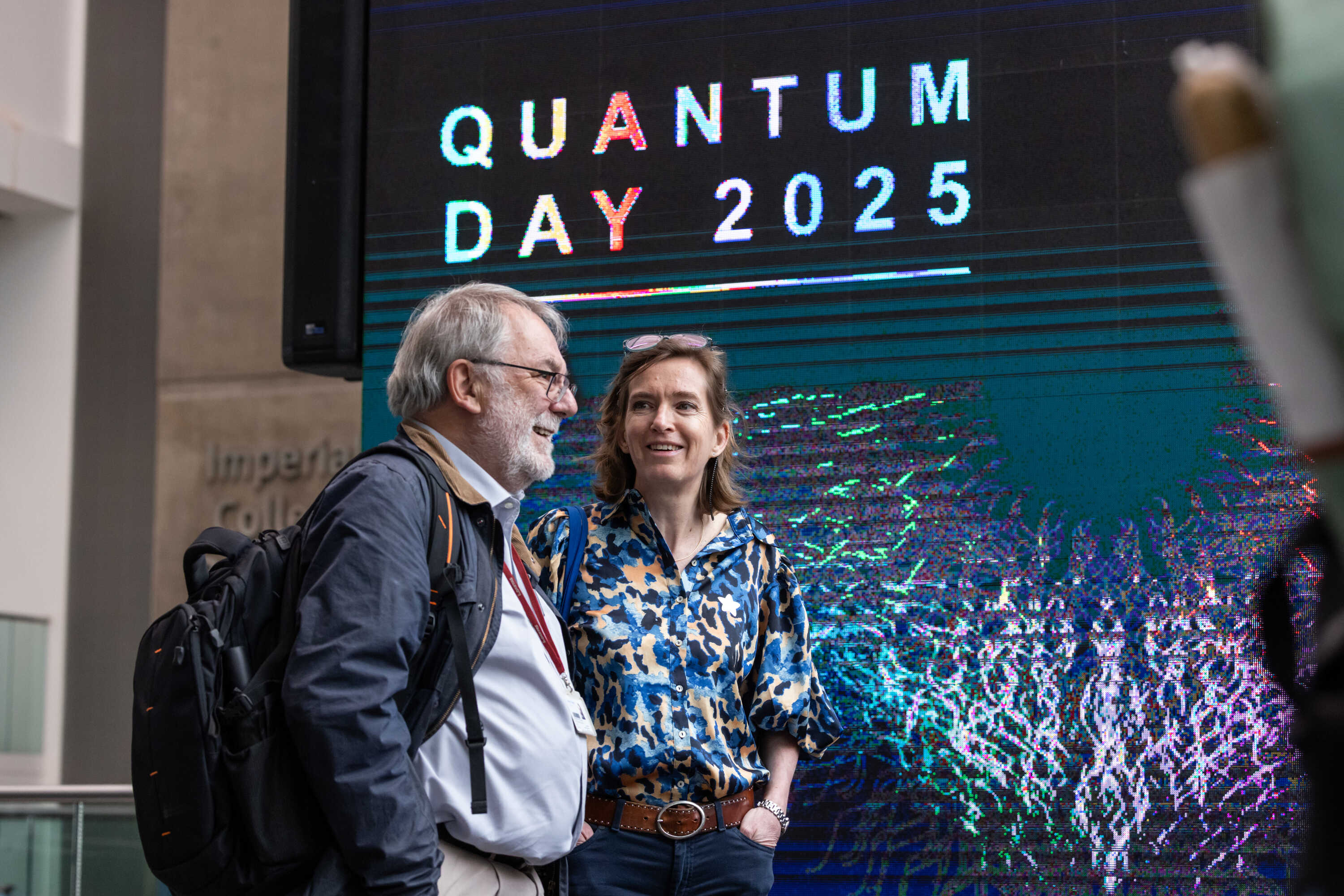 Attendees at Imperial's World Quantum Day event at the South Kensington Campus.