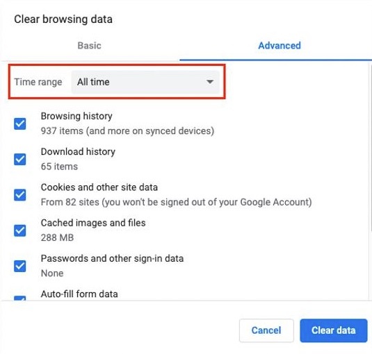 How to clear cache in Chrome