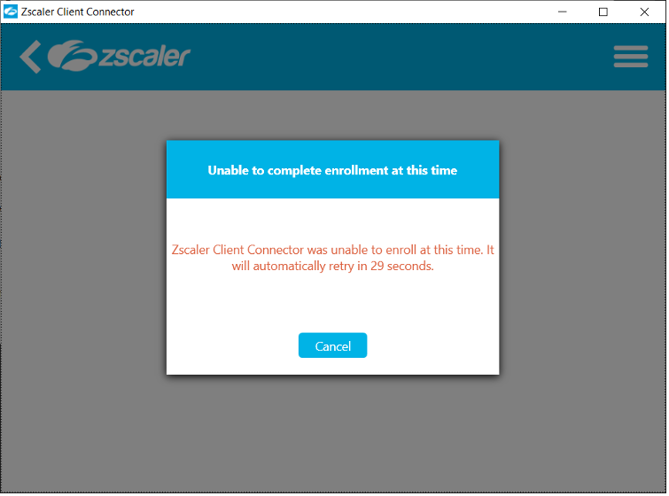 Screenshot for installing Zscaler on a Windows device