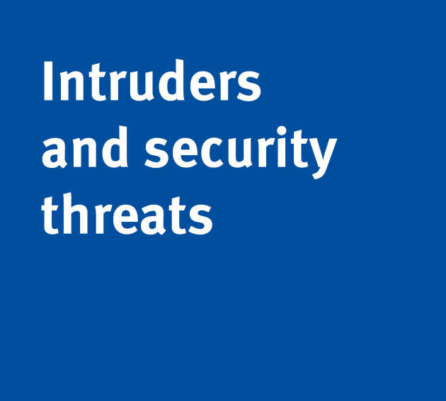 Intruders or security threats