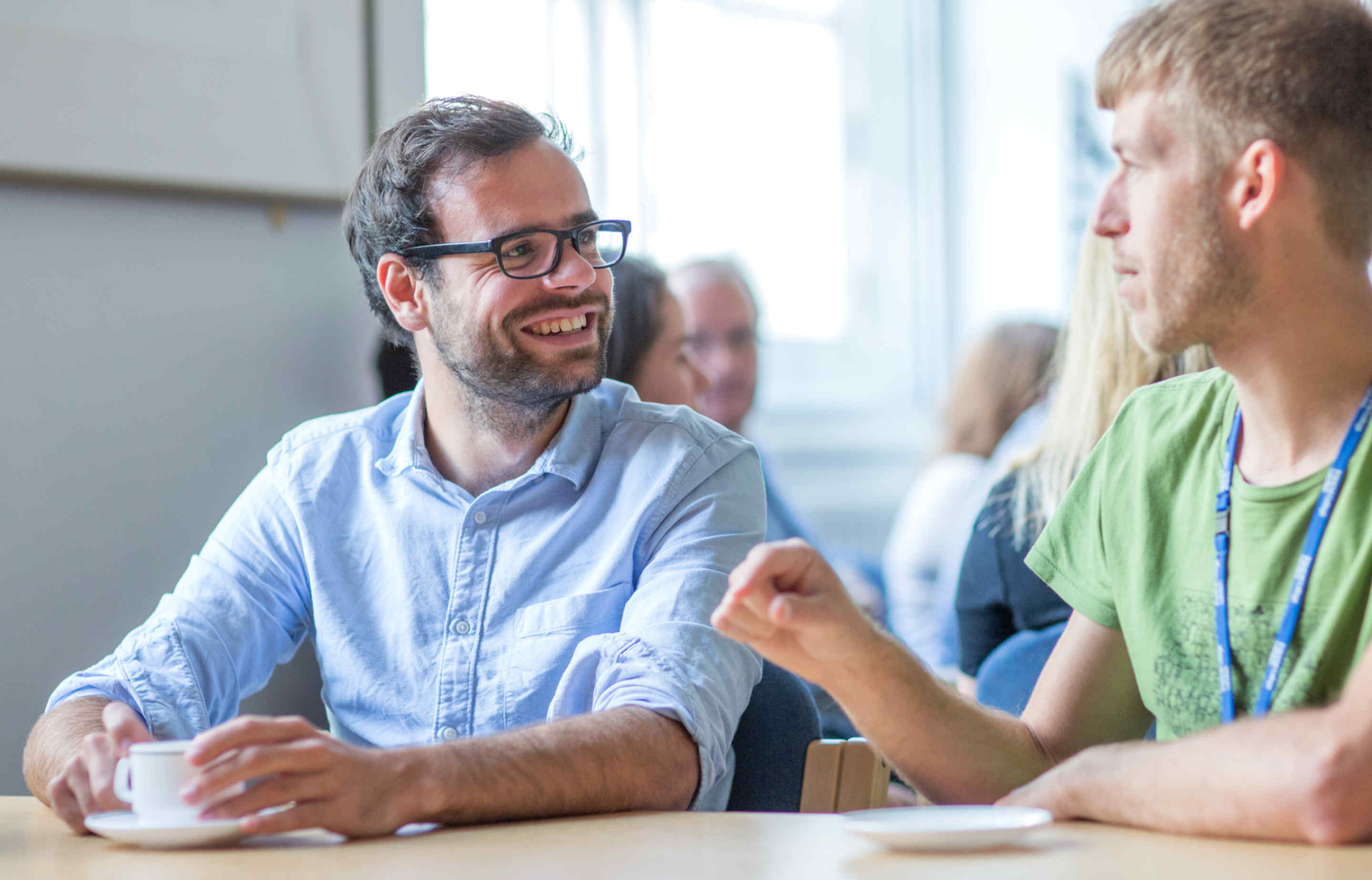 Students laughing