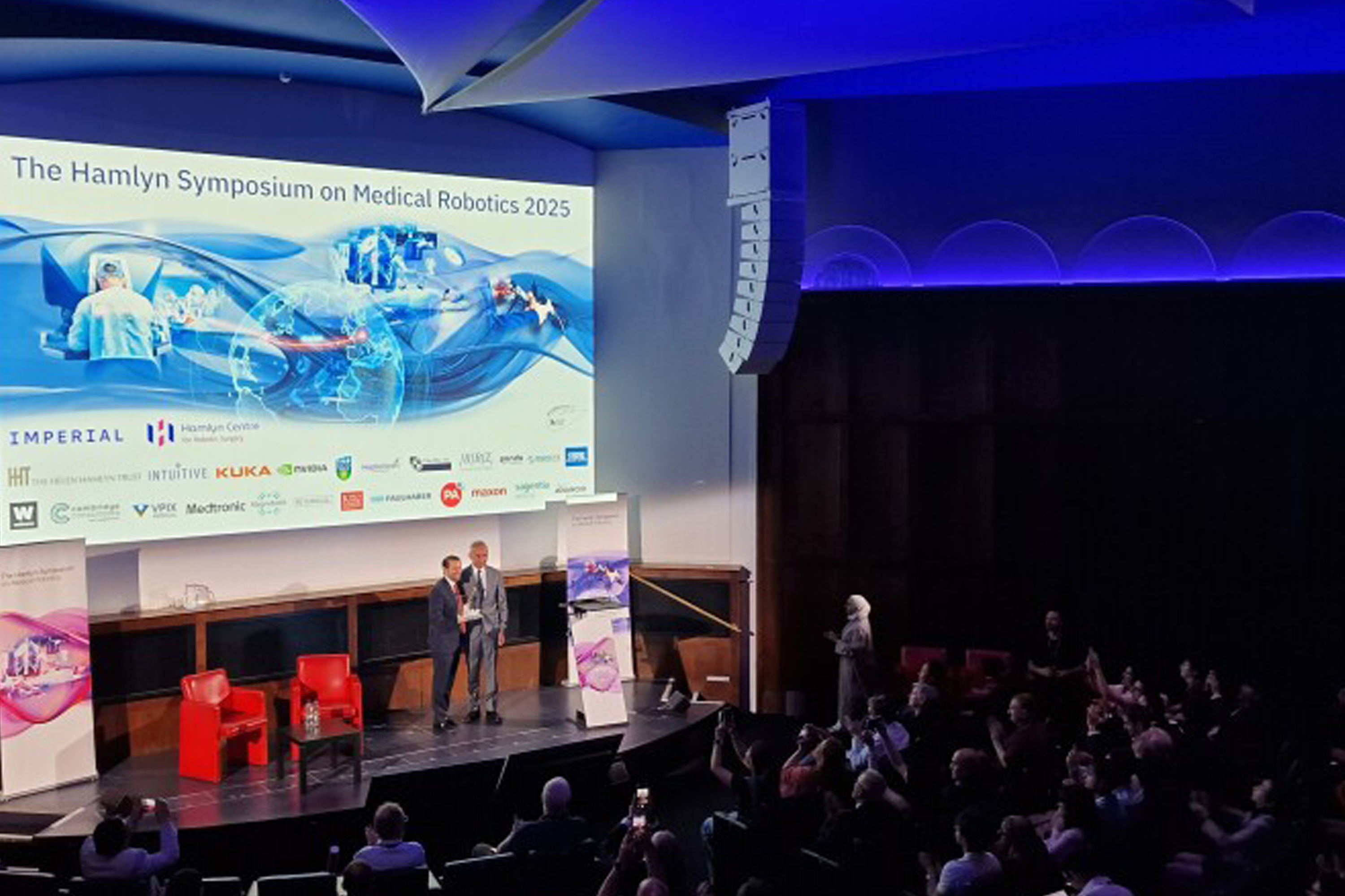 A photo of an audience