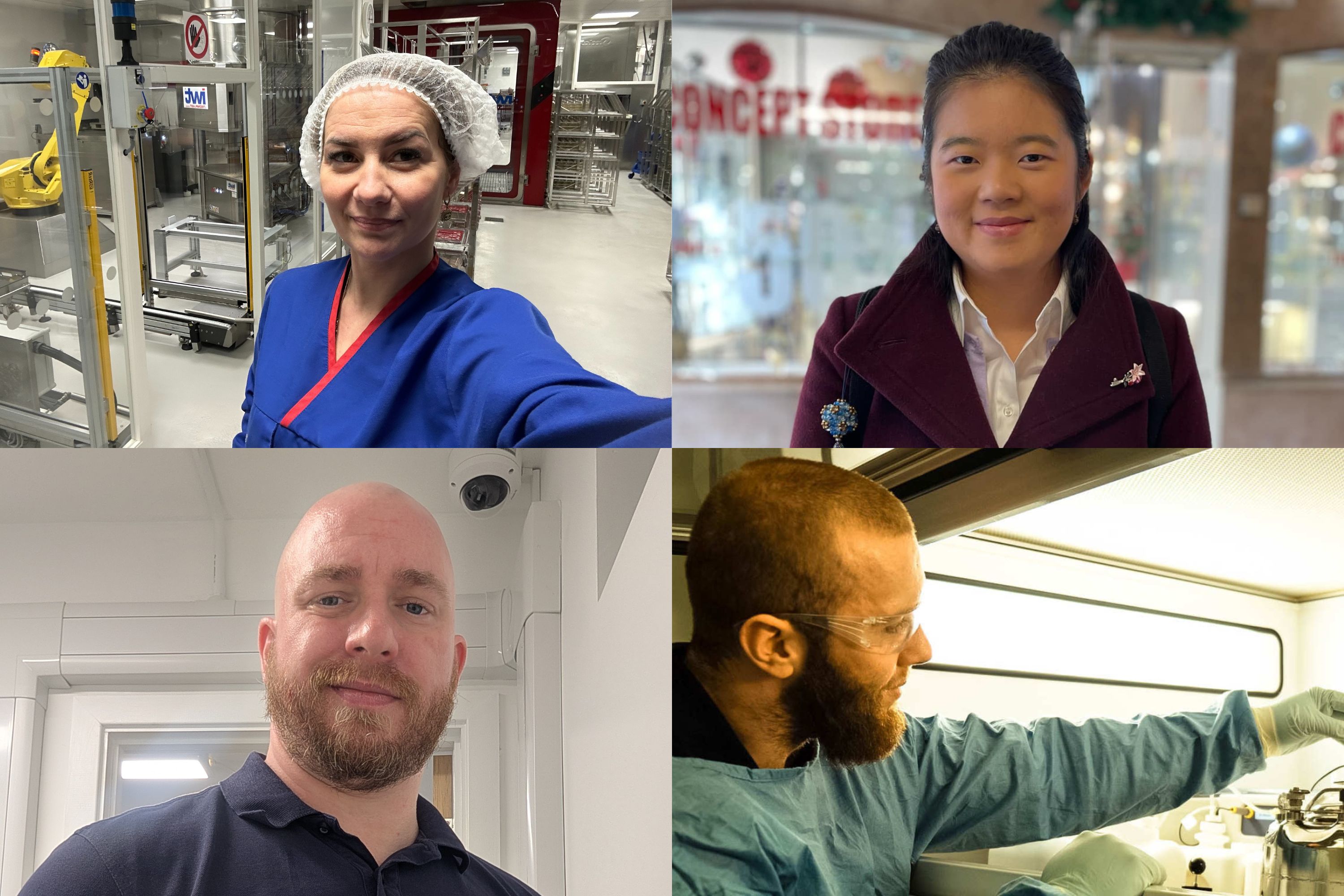 Zuza Wiewiora, Dr Sijia Yu, Bill Duffy, Dominic Smith